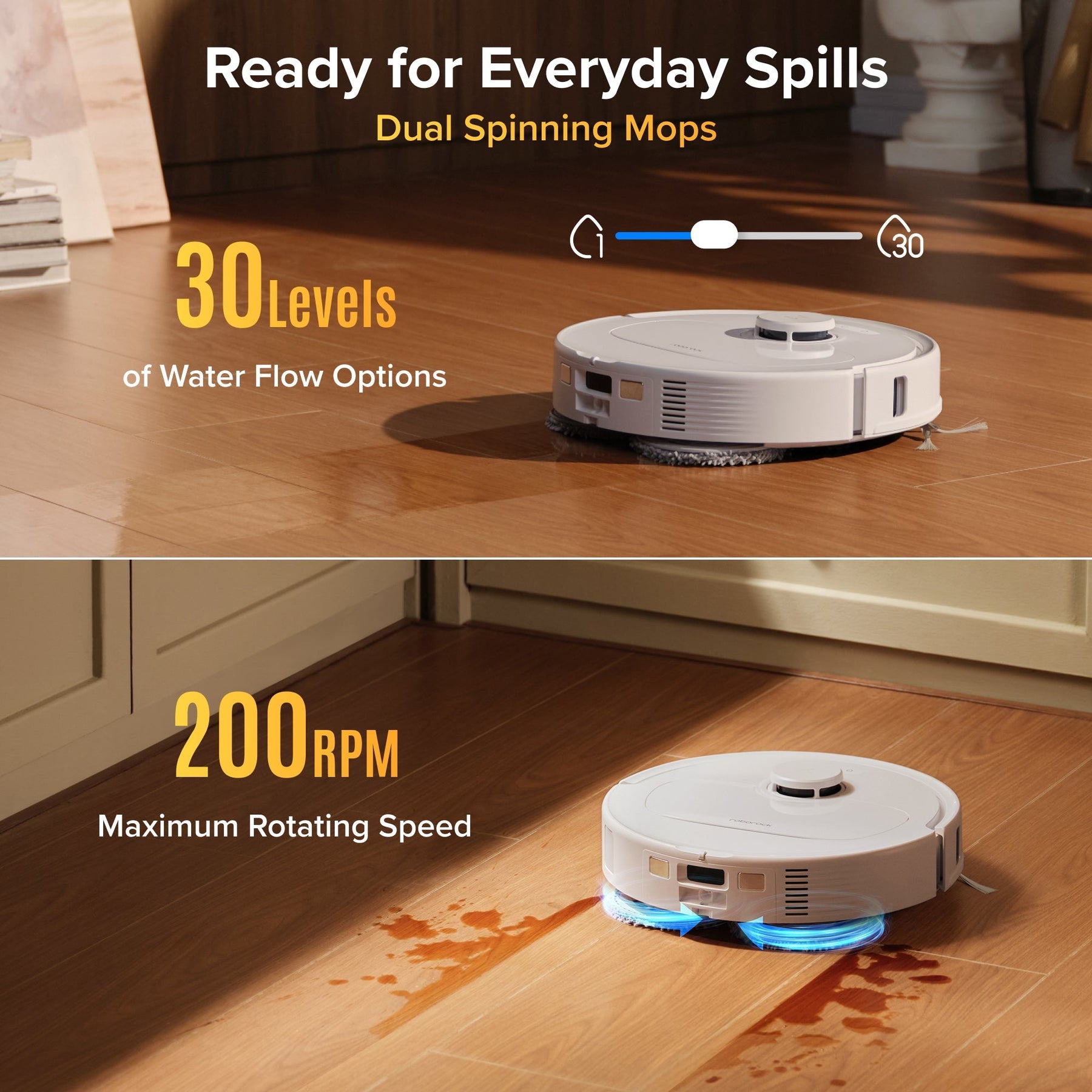Roborock Qrevo S Pro Robot Vacuum and Mop - 18,500 Pa Suction & Multifunctional Dock