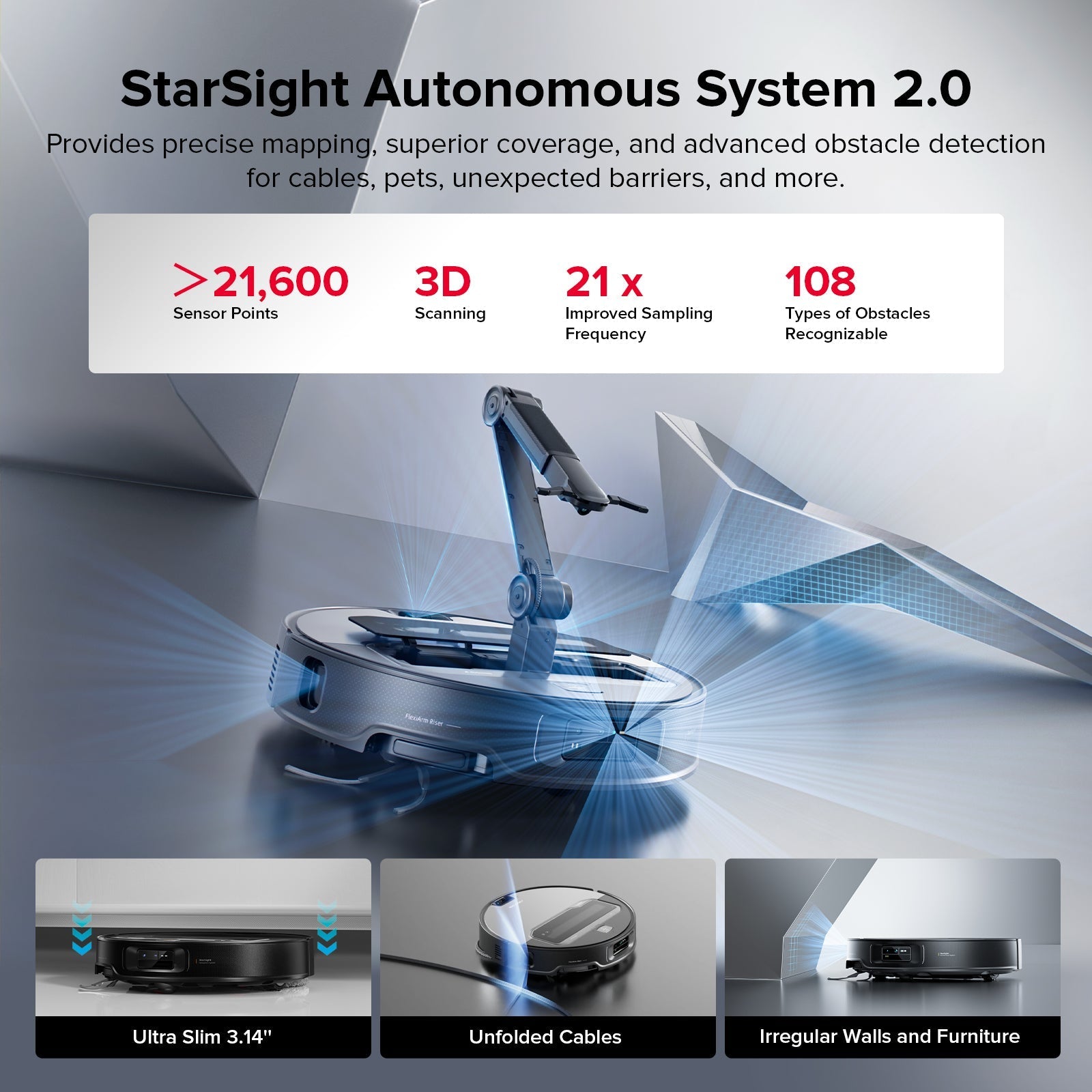 Roborock Saros Z70 Robot Vacuum with OmniGrip™ Mechanical Arm