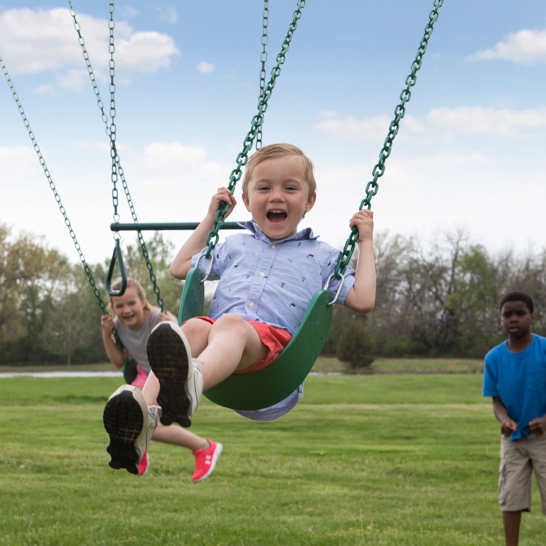 Big Brutus Heavy-Duty Metal A-Frame Swing Set