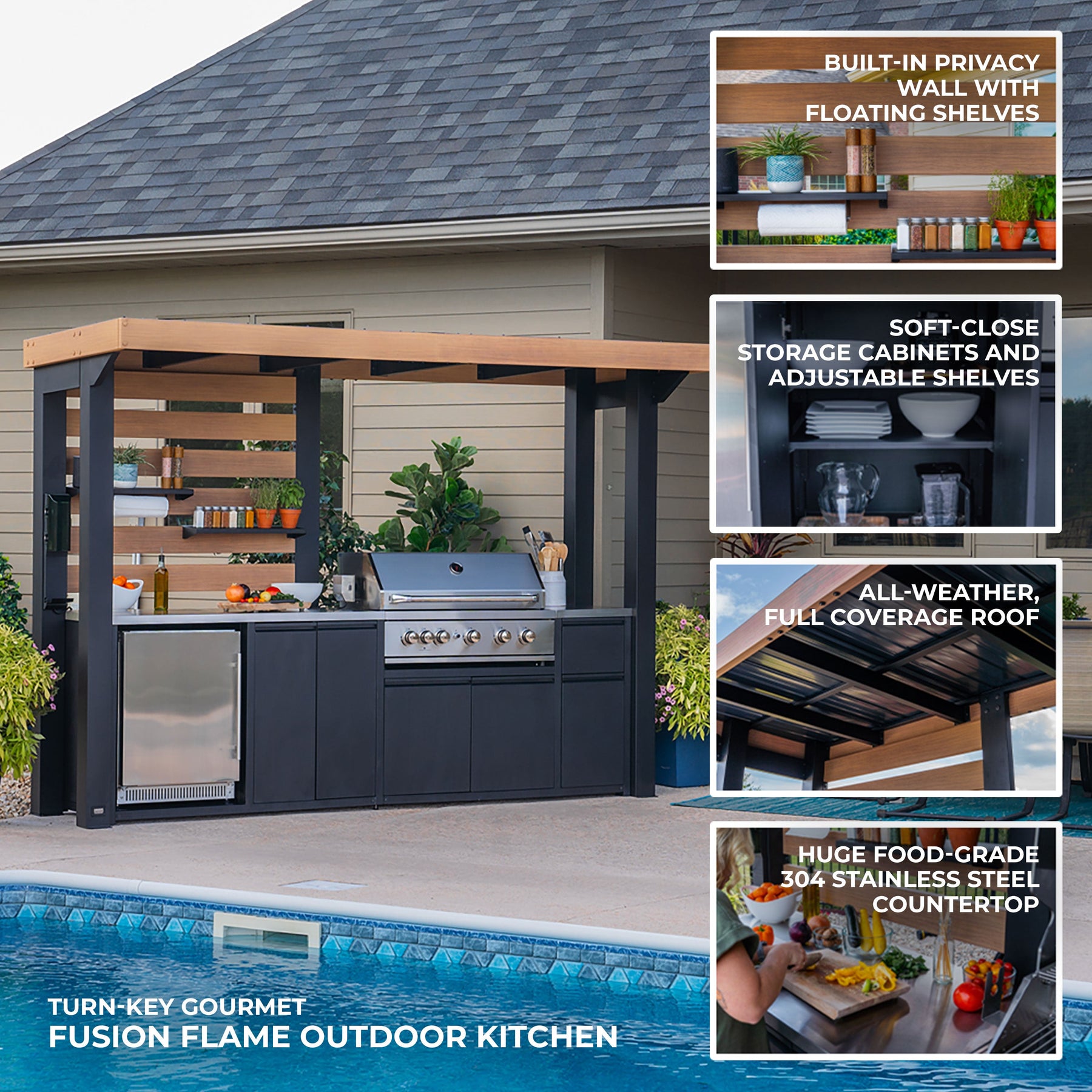Fusion Flame Outdoor Kitchen